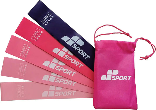 MP Sport Set of 5 Mini Loop Bands - Pink MP Sport