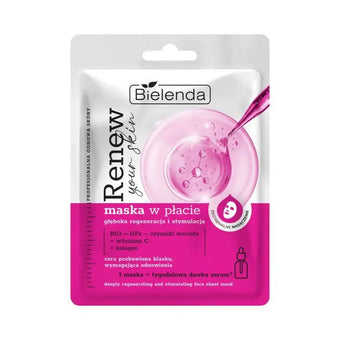 compare product BIELENDA Renew Your Skin Sheet Mask – Deep Regeneration & Stimulation 17 g