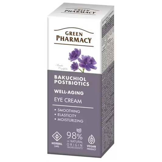 Green Pharmacy Bakuchiol & Postbiotics Anti-Aging Eye Cream 15 ml GREEN PHARMACY