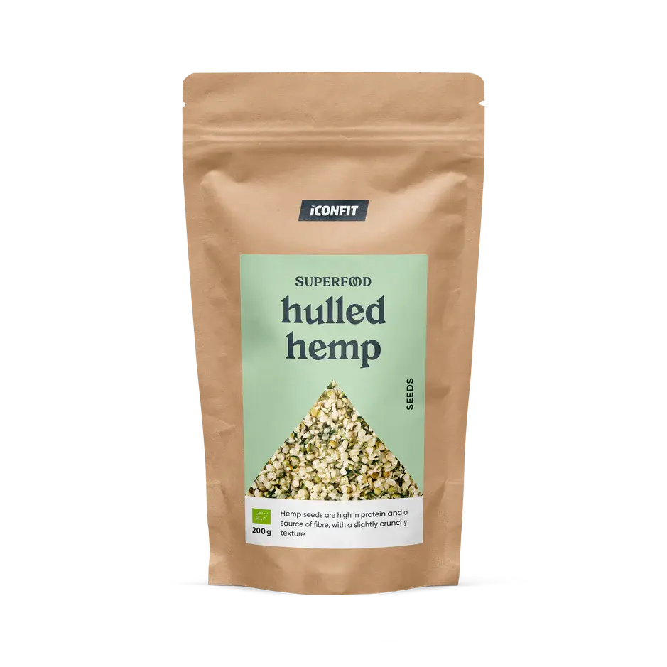 ICONFIT Superfoods Organic Hulled Hemp Seeds 200g ICONFIT