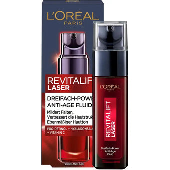 compare product LOREAL Revitalift Laser fluidas nuo senėjimo požymių 30 ml