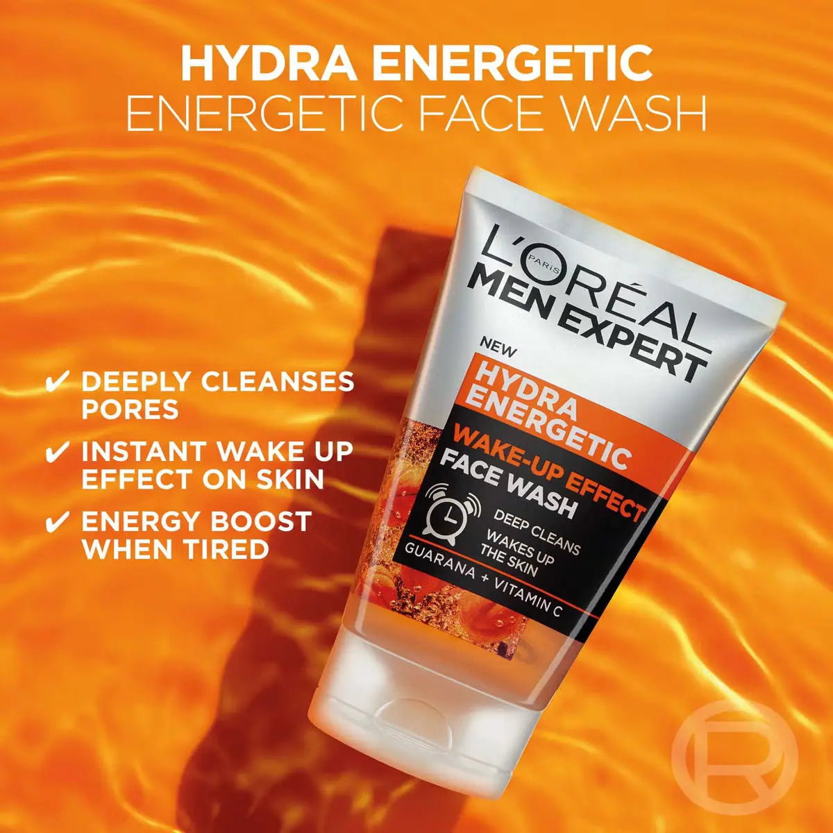 L’Oréal Men Expert Hydra Energetic Energizing Face Wash Gel 100 ml LOREAL