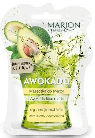 MARION Fit & Fresh Avocado Face Mask – Regenerating & Moisturizing 7.5 ml MARION
