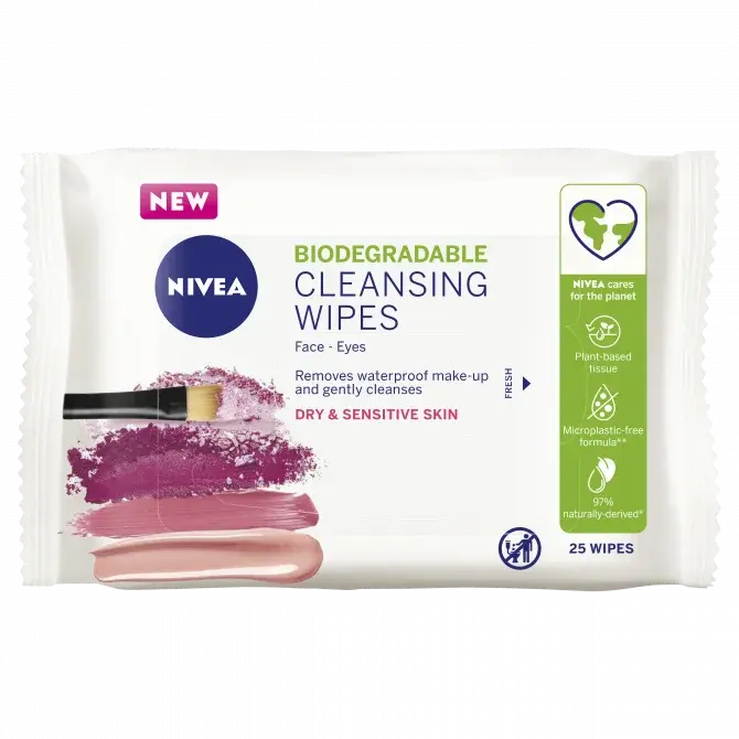 NIVEA Gentle Makeup Removing Wipes – Dry Skin 25 wipes NIVEA