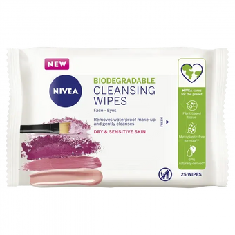 compare product NIVEA Нежные салфетки для снятия макияжа – сухая кожа 25 wipes