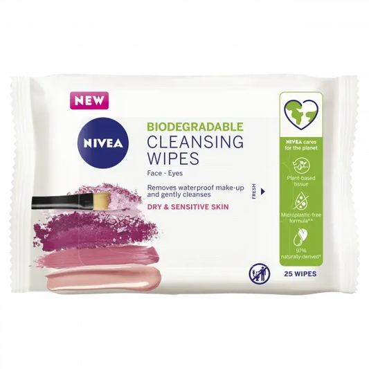 NIVEA Gentle Makeup Removing Wipes – Dry Skin 25 wipes NIVEA