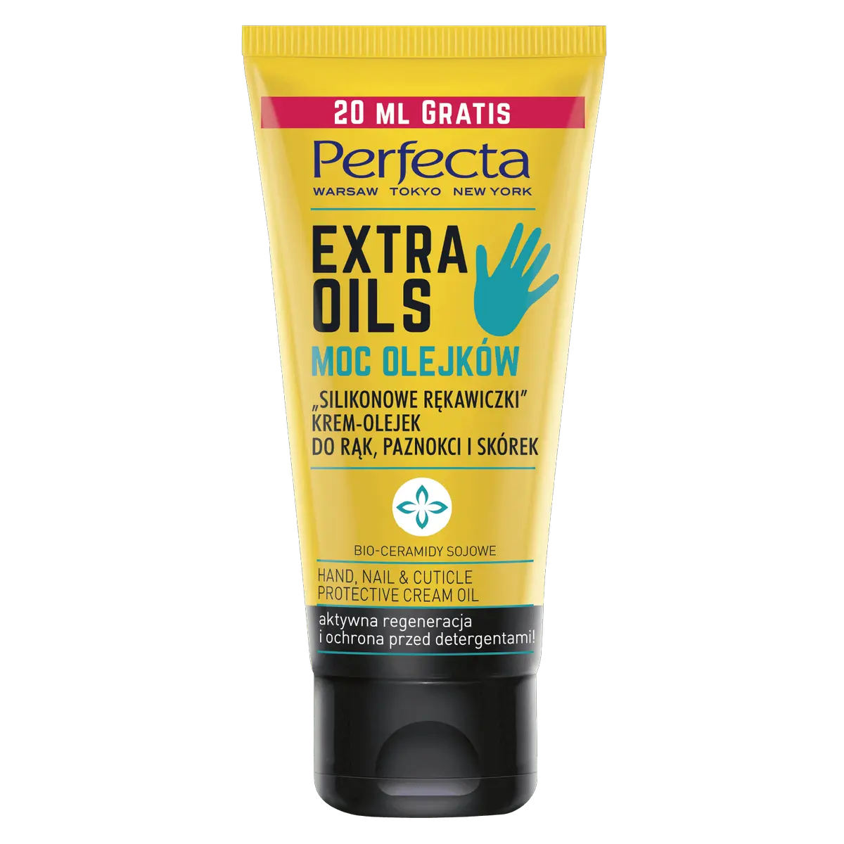 PERFECTA Extra Oils Cream-Oil for Hands, Nails and Cuticles - Silicone Gloves - 80 ml PERFECTA