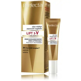 compare product PERFECTA Lift 3-V stangrinamasis kremas nuo raukšlių paakiams ir vokams 15 ml