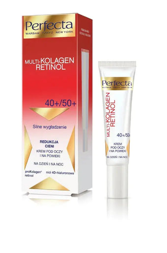 compare product PERFECTA Multi-Collagen Retinol 40+/50+ paakių ir vokų kremas – glotninantis ir mažinantis tamsius ratilus 15 ml