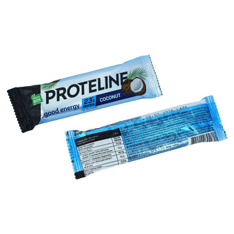 compare product PROTELINE - Protein bar with coconut glazed with confectionery glaze (40g)