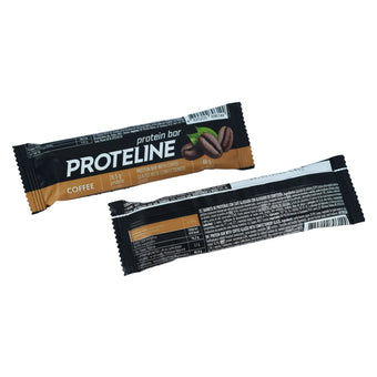 compare product PROTELINE - Protein bar with coffee glazed with confectionery glaze (40g)