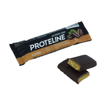 PROTELINE - Protein bar with coffee glazed with confectionery glaze (40g) PROTELINE