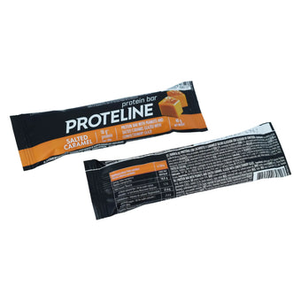 compare product PROTELINE - Protein bar with peanuts and salted caramel glazed with confectionery glaze (40g)