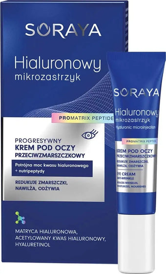 compare product SORAYA Hyaluronic Micro-Injection progresyvus kremas nuo raukšlių paakiams 15 ml