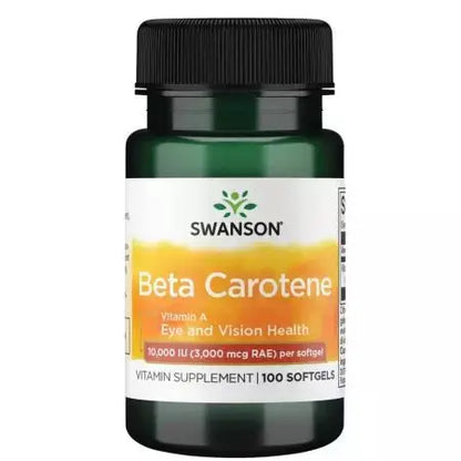 SWANSON BETA CAROTENE 10000IU (3000 MCG) 100S SWANSON
