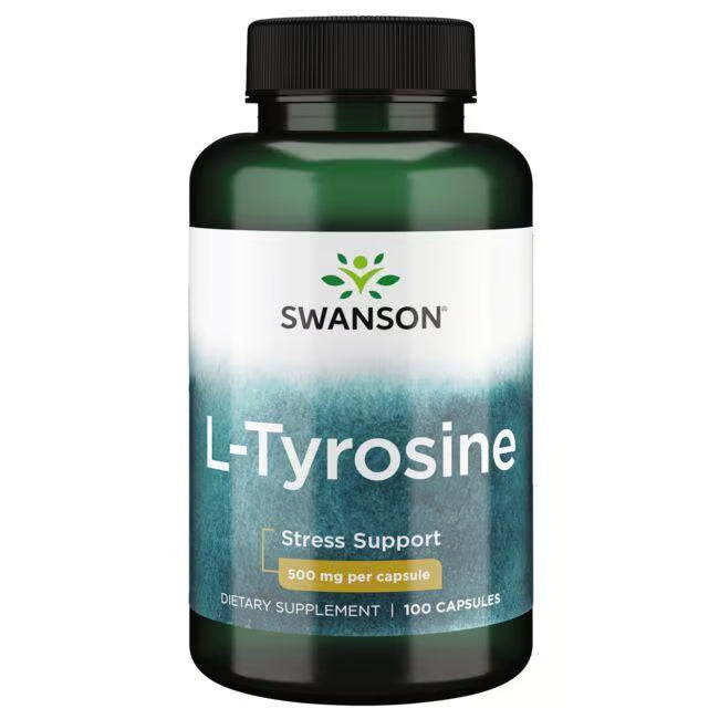SWANSON L-TYROSINE 500MG 100 capsules SWANSON