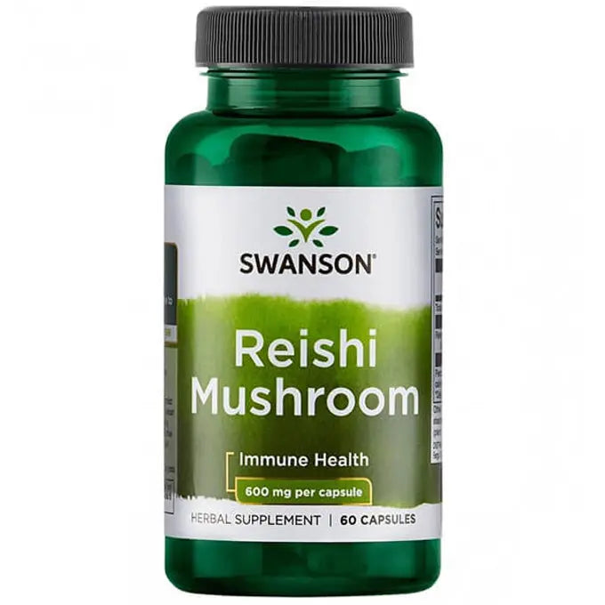 Swanson, Reishi Mushroom, 600 mg, 60 Vegan Capsules SWANSON