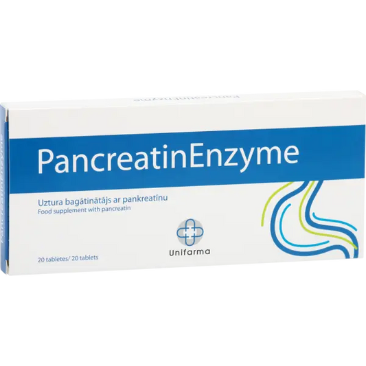 Unifarma Herbals Pancreatin Enzyme 20 tab. Unifarma Herbals