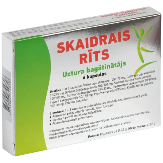 Unifarma Herbals Skaidrais Rits 6 veg_caps Unifarma Herbals