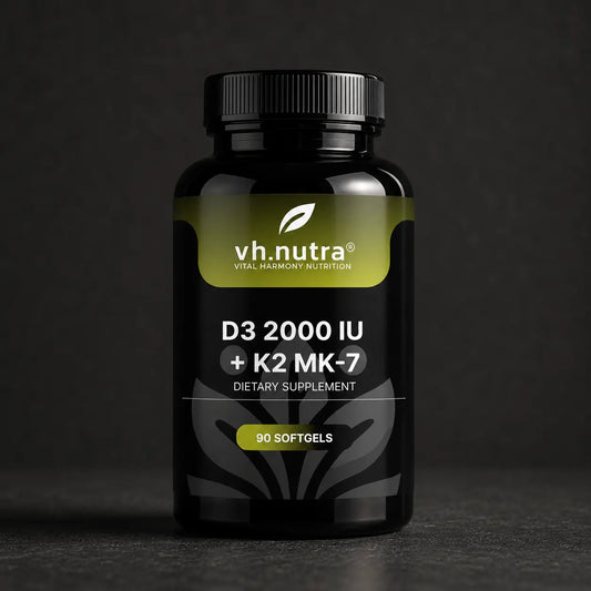 VH.Nutra D3 2000 IU + K2 MK-7 - 90 softgels VitalHarmony